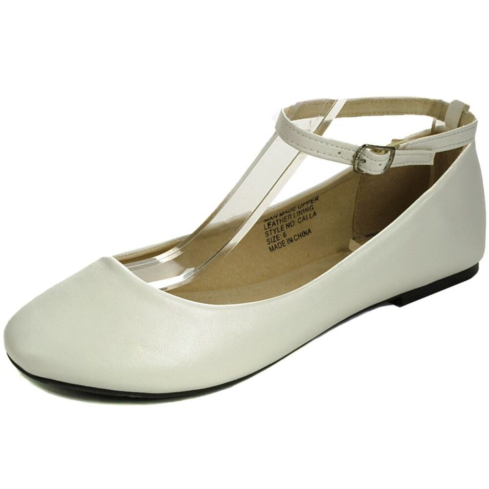 AlpineSwiss Calla Womens Ballet Flats Ankle Strap Shoe Classic Ballerina Slipper
